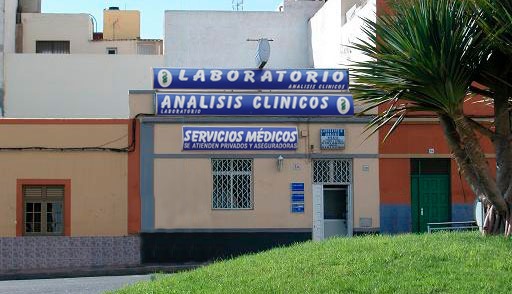Fachada exterior del Laboratorio en Cruce de Melenara, Telde